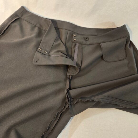 EILEEN FISHER Old Money Minimalist Olive Green Straight Leg Size XL New NO Tags! - Picture 8 of 16